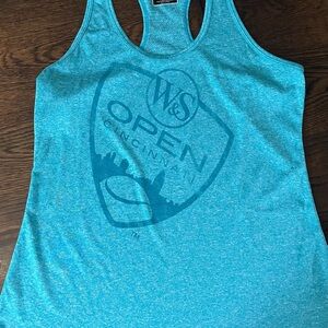 Teal small Western southern tank